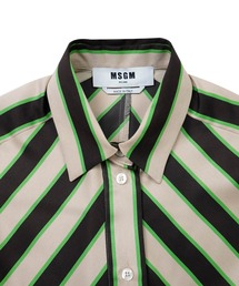MSGM（エムエスジーエム）の「ジオメトリックストライプ シャツドレス