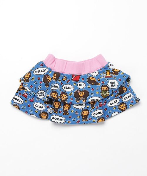 A BATHING APE（アベイシングエイプ）の「BABY MILO SPEECH BALLOON FRILL SKIRT K（スカート・キッズ・ブルー・130/110/100/120/90）」の2枚目の写真