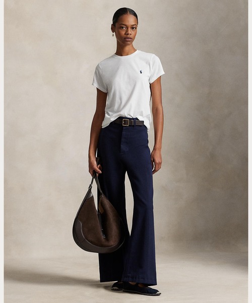 POLO RALPH LAUREN（ポロ ラルフ ローレン）の「コットン ジャージー クルーネック Tシャツ（Tシャツ/カットソー・レディース・ホワイト・M/S/XL/L/XS）」の5枚目の写真