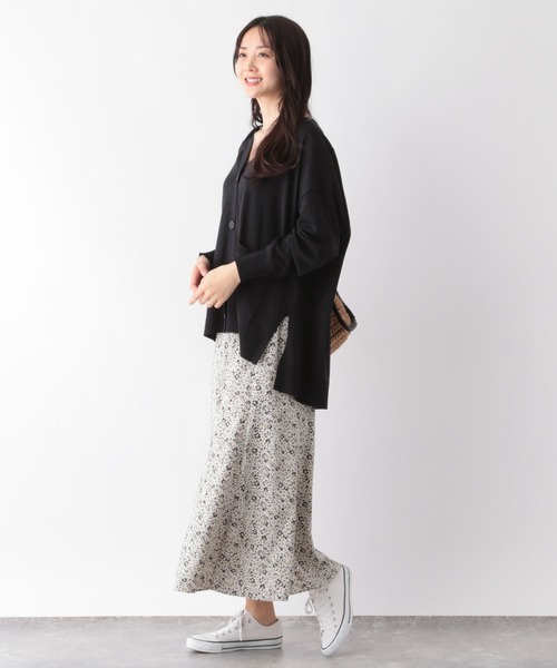 GLOBAL WORK(グローバルワーク)の「洗えるサラサラカーディガン長袖/163500(カーディガン/ボレロ・レディース・コーラル/ベージュ/ブラック/カーキ/グリーン/アイボリー・LARGE/MEDIUM)」の21枚目の写真