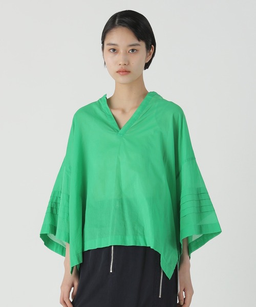 ZUCCa コットンローン ブラウス 半袖