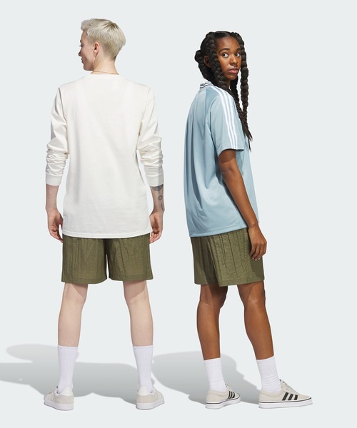 adidas(アディダス)の「スケートボーディング ウインドショーツ(ジェンダーフリー) / ハーフパンツ / アディダスオリジナルス adidas Originals(その他パンツ・メンズ・ブルー/グリーン・MEDIUM/XX-LARGE/X-LARGE/LARGE/3XL/X-SMALL/SMALL)」の4枚目の写真
