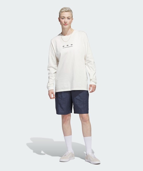 adidas(アディダス)の「スケートボーディング ウインドショーツ(ジェンダーフリー) / ハーフパンツ / アディダスオリジナルス adidas Originals(その他パンツ・メンズ・ブルー/グリーン・MEDIUM/XX-LARGE/X-LARGE/LARGE/3XL/X-SMALL/SMALL)」の16枚目の写真