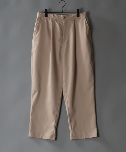 SITRY(シトリー)の「T/R wide tapered pants/ワイド テーパード パンツ(スラックス・メンズ・サックスブルー/カーキ/ブラック/グリーン/モカ/ベージュ・M/L/XL)」の4枚目の写真