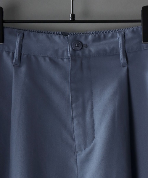 SITRY(シトリー)の「T/R wide tapered pants/ワイド テーパード パンツ(スラックス・メンズ・サックスブルー/カーキ/ブラック/グリーン/モカ/ベージュ・M/L/XL)」の8枚目の写真