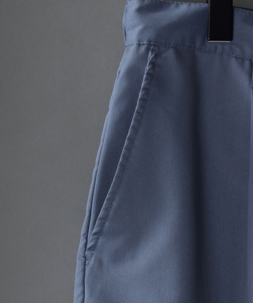 SITRY(シトリー)の「T/R wide tapered pants/ワイド テーパード パンツ(スラックス・メンズ・サックスブルー/カーキ/ブラック/グリーン/モカ/ベージュ・M/L/XL)」の9枚目の写真