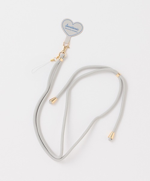 LOVETOXIC（ラブトキシック）の「コードスマホストラップ（その他小物・キッズ・ブルーグレー/ライトグレー/ベージュ/ラベンダー・FREE）」の2枚目の写真