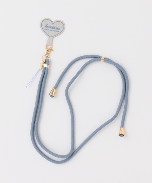 LOVETOXIC（ラブトキシック）の「コードスマホストラップ（その他小物・キッズ・ブルーグレー/ライトグレー/ベージュ/ラベンダー・FREE）」の3枚目の写真