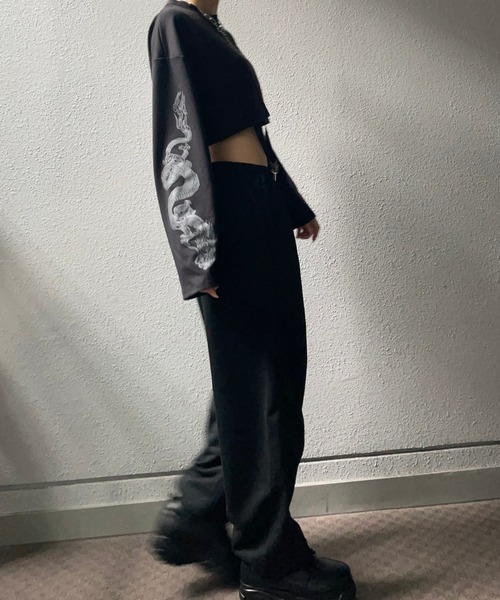 fiere(フィエール)の「カジュアルハイウエストスウェットパンツ(春夏用)(スウェットパンツ・レディース・グレー/ブラック・SMALL/MEDIUM/LARGE/X-LARGE)」の9枚目の写真