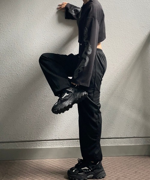 fiere(フィエール)の「カジュアルハイウエストスウェットパンツ(春夏用)(スウェットパンツ・レディース・グレー/ブラック・SMALL/MEDIUM/LARGE/X-LARGE)」の13枚目の写真
