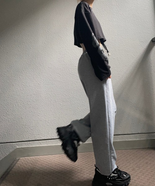 fiere(フィエール)の「カジュアルハイウエストスウェットパンツ(春夏用)(スウェットパンツ・レディース・グレー/ブラック・SMALL/MEDIUM/LARGE/X-LARGE)」の18枚目の写真
