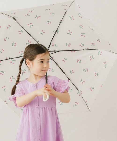 BAYFLOW（ベイフロー）の「[晴れ雨兼用UVカット機能付き]サンカットアンブレラ（KIDS）（長傘・キッズ・ブラック/アイボリー/カーキ/ライラック/ネイビー/ラベンダー/グリーン/ピンク・FREE）」の3枚目の写真