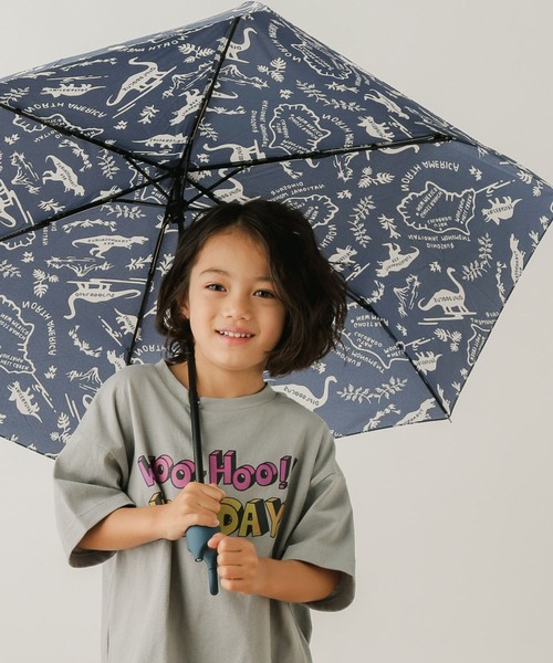 BAYFLOW（ベイフロー）の「[晴れ雨兼用UVカット機能付き]サンカットアンブレラ（KIDS）（長傘・キッズ・ブラック/アイボリー/カーキ/ライラック/ネイビー/ラベンダー/グリーン/ピンク・FREE）」の6枚目の写真