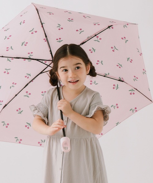 BAYFLOW（ベイフロー）の「[晴れ雨兼用UVカット機能付き]サンカットアンブレラ（KIDS）（長傘・キッズ・ブラック/アイボリー/カーキ/ライラック/ネイビー/ラベンダー/グリーン/ピンク・FREE）」の8枚目の写真