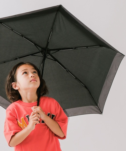 BAYFLOW（ベイフロー）の「[晴れ雨兼用UVカット機能付き]サンカットアンブレラ（KIDS）（長傘・キッズ・ブラック/アイボリー/カーキ/ライラック/ネイビー/ラベンダー/グリーン/ピンク・FREE）」の2枚目の写真
