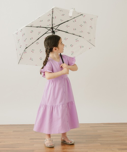 BAYFLOW（ベイフロー）の「[晴れ雨兼用UVカット機能付き]サンカットアンブレラ（KIDS）（長傘・キッズ・ブラック/アイボリー/カーキ/ライラック/ネイビー/ラベンダー/グリーン/ピンク・FREE）」の9枚目の写真