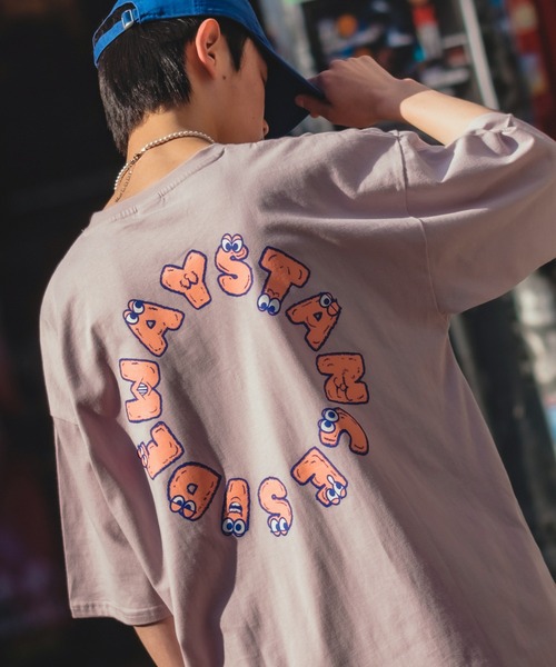 SIDEWAY STANCE（サイドウェイスタンス）の「【SIDEWAY STANCE】オリジナル グラフィック プリント スーパービッグ 半袖Tシャツ（Tシャツ/カットソー・メンズ・ホワイト系その他/ピンク/グリーン/ホワイト/イエロー/グリーン系その他/ブラック/グレー/ホワイト系その他2/グレー系その他/ピンク系その他/ホワイト系その他4/ブラック系その他/ホワイト系その他3/イエロー系その他・FREE）」の14枚目の写真