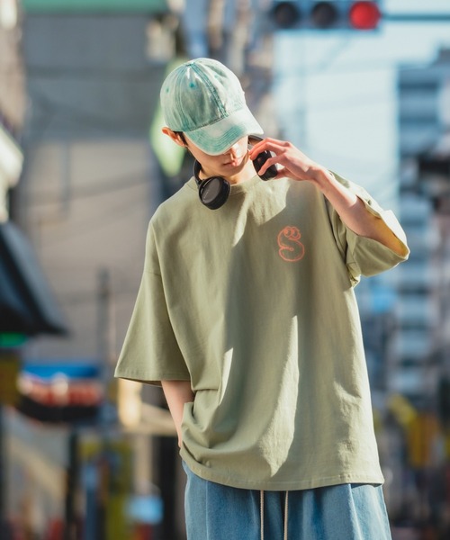 SIDEWAY STANCE（サイドウェイスタンス）の「【SIDEWAY STANCE】オリジナル グラフィック プリント スーパービッグ 半袖Tシャツ（Tシャツ/カットソー・メンズ・ホワイト系その他/ピンク/グリーン/ホワイト/イエロー/グリーン系その他/ブラック/グレー/ホワイト系その他2/グレー系その他/ピンク系その他/ホワイト系その他4/ブラック系その他/ホワイト系その他3/イエロー系その他・FREE）」の22枚目の写真