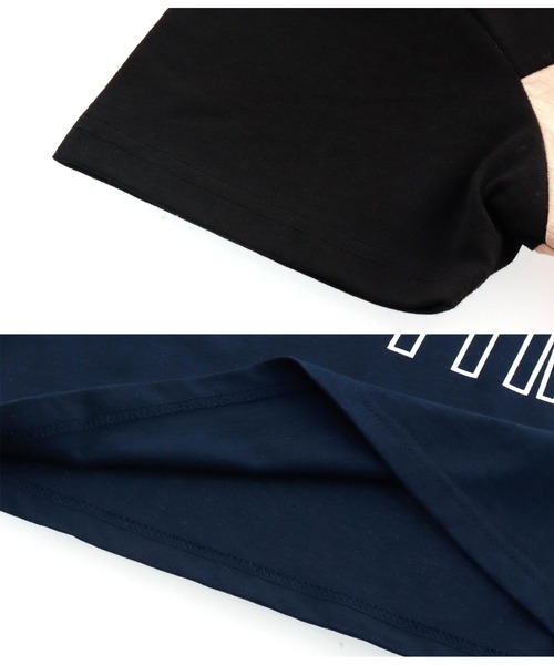 ANAP kids（アナップキッズ）の「バイカラービッグTシャツ【親子お揃い】（Tシャツ/カットソー・キッズ・ブルー系その他3/ブラック系その他/グリーン・130cm/110cm/120cm/100cm）」の13枚目の写真