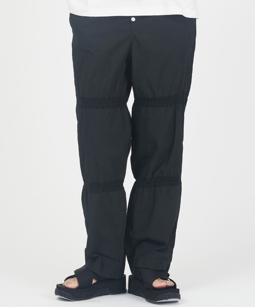 THE SHINZONE(ザ シンゾーン)の「LACE SWITCHING PANTS(その他パンツ・レディース・ブラック/ブルー・34/36)」の9枚目の写真