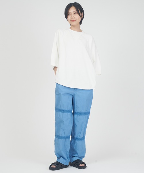 THE SHINZONE(ザ シンゾーン)の「LACE SWITCHING PANTS(その他パンツ・レディース・ブラック/ブルー・34/36)」の11枚目の写真