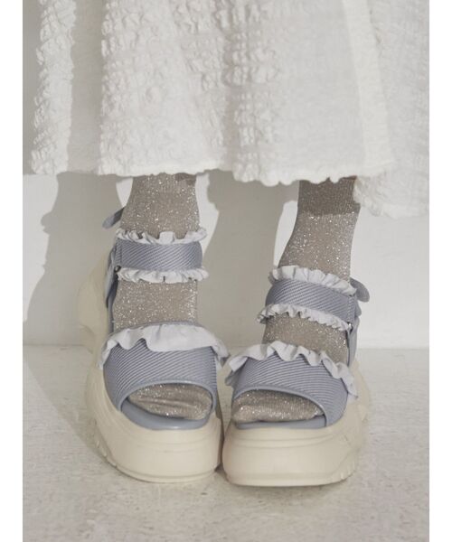 merry jenny（メリージェニー）の「フリルメッシュスニーカーサンダル（サンダル・レディース・アイボリー・MEDIUM/LARGE）」の13枚目の写真