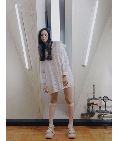 merry jenny（メリージェニー）の「フリルメッシュスニーカーサンダル（サンダル・レディース・アイボリー・MEDIUM/LARGE）」の22枚目の写真