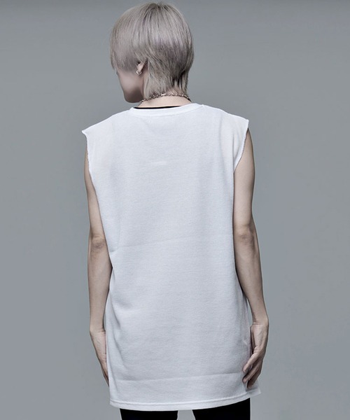 SILVER BULLET(シルバーバレット)の「『CavariA/キャバリア』ワッフルノースリーブ(Tシャツ/カットソー・メンズ・ホワイト/ブラック/ブラック系1/ホワイト系1・M/L)」の15枚目の写真