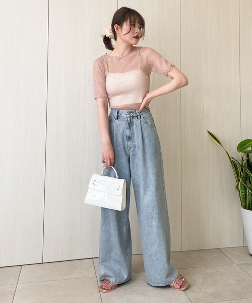 Heather（ヘザー）の「ラメシアーカットソー（半袖）　964230（Tシャツ/カットソー・レディース・ブラック/グレー/ピンク・FREE）」の22枚目の写真