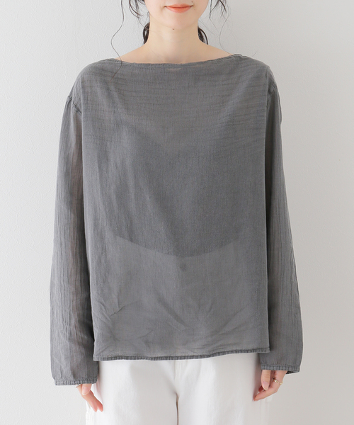 plage（プラージュ）の「セイヒンカコウSheer ブラウス（シャツ 