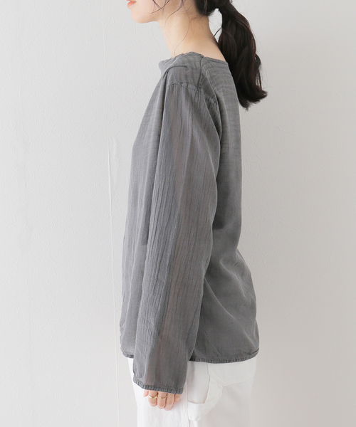 plage（プラージュ）の「セイヒンカコウSheer ブラウス（シャツ 