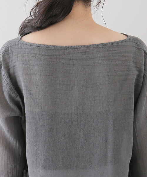 plage（プラージュ）の「セイヒンカコウSheer ブラウス（シャツ 