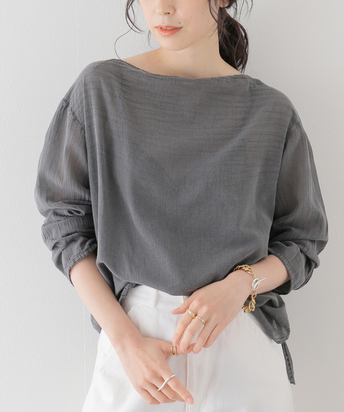 plage（プラージュ）の「セイヒンカコウSheer ブラウス（シャツ 