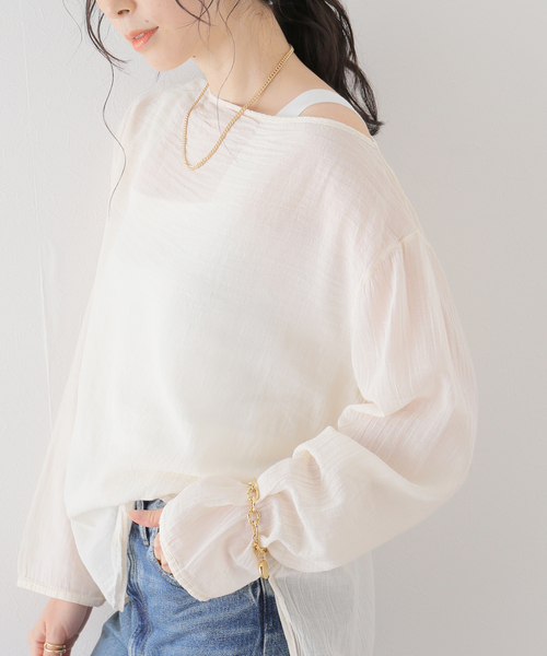 plage新品未使用即完売品 SHEER STRINGブラウス ホワイト SHEER STRING ブラウス(508207784) | プラージュ(Plage) - d fashion