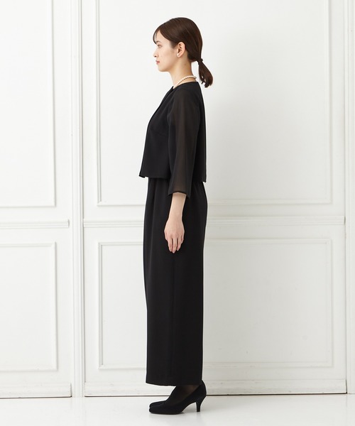 AIMER（エメ）の「【夏用喪服・礼服】ラップ風パンツデザイン前開き