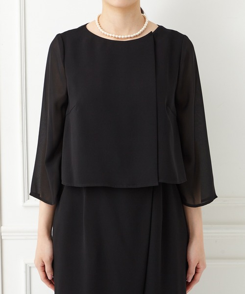 AIMER（エメ）の「【夏用喪服・礼服】ラップ風パンツデザイン前開きオールインワン サマーブラックフォーマル（スーツパンツ・レディース・ブラック・MEDIUM/LARGE）」の21枚目の写真