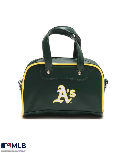atmos pink（アトモスピンク）の「MLB × armos pink MINI BOSTON BAG  / エムエルビーミニ ボストンバッグ  【SP】（ボストンバッグ・レディース・グリーン/ホワイト系その他/ホワイト/ネイビー・FREE）」の11枚目の写真