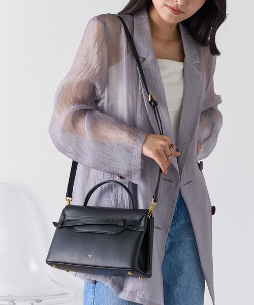 tov(トーヴ)の「【TOV】26SS新色あり MIMI M T26S07B597 25S07B549 T25W02B573(ショルダーバッグ・レディース・ブラック/ブラウン/アイボリー/ベージュ/ダークブラウン/グレー/ピンク/サックスブルー/グレイッシュベージュ/ブラック系その他2/キャメル/ミント/ホワイト・FREE)」の5枚目の写真