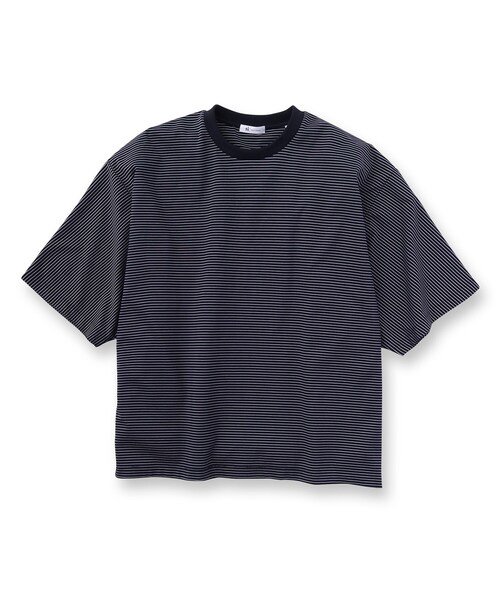 tk.TAKEO KIKUCHI（ティーケータケオキクチ）の「◆ポンチボーダー ムササビドルマンカットソー（Tシャツ/カットソー・メンズ・ブラック系2/ネイビー系2・88）」の19枚目の写真