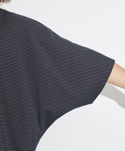 tk.TAKEO KIKUCHI（ティーケータケオキクチ）の「◆ポンチボーダー ムササビドルマンカットソー（Tシャツ/カットソー・メンズ・ブラック系2/ネイビー系2・88）」の7枚目の写真