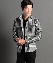 HIDEAWAYS NICOLE | フロッキープリントストレッチシャツ(シャツ/ブラウス)