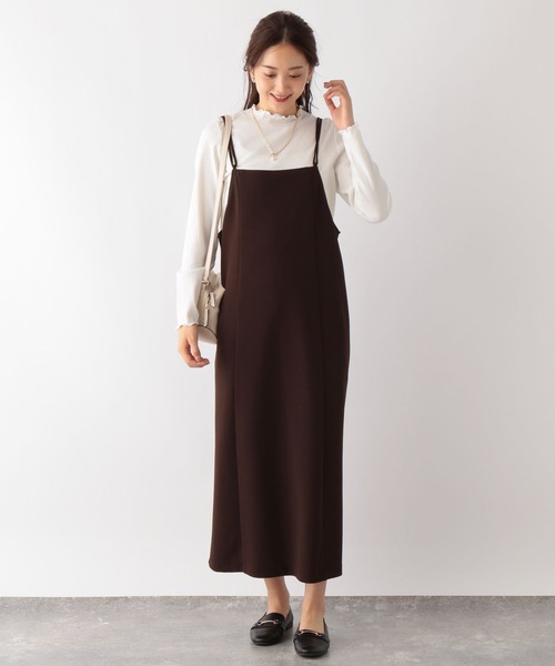 GLOBAL WORK(グローバルワーク)の「Beauteeハイネックリブ/906251(Tシャツ/カットソー・レディース・アイボリー/モカ/ブラック/ホワイト系その他/ブラック系その他/ホワイト系その他2・MEDIUM/LARGE)」の7枚目の写真