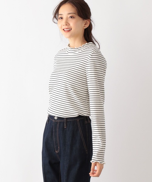 GLOBAL WORK(グローバルワーク)の「Beauteeハイネックリブ/906251(Tシャツ/カットソー・レディース・アイボリー/モカ/ブラック/ホワイト系その他/ブラック系その他/ホワイト系その他2・MEDIUM/LARGE)」の20枚目の写真