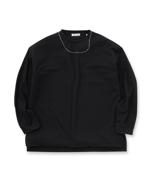 tk.TAKEO KIKUCHI(ティーケータケオキクチ)の「◆ネックレス付きクルーネックロンT(Tシャツ/カットソー・メンズ・オフホワイト/ブラック・02/03)」の3枚目の写真