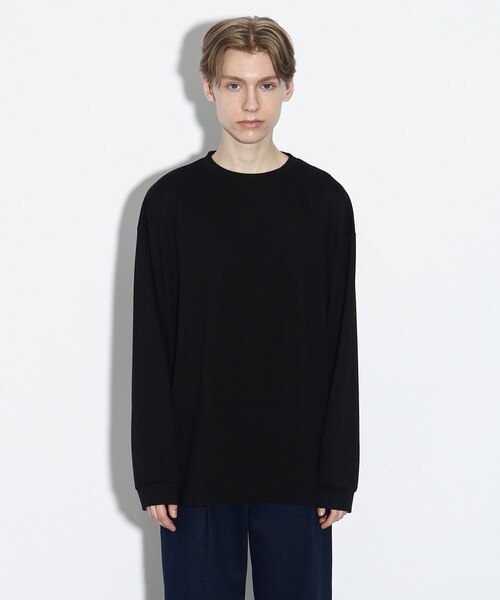 tk.TAKEO KIKUCHI(ティーケータケオキクチ)の「◆ネックレス付きクルーネックロンT(Tシャツ/カットソー・メンズ・オフホワイト/ブラック・02/03)」の18枚目の写真