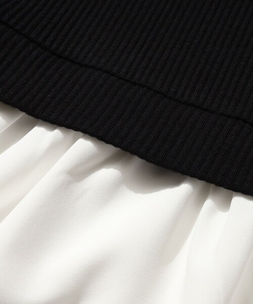 SHOO・LA・RUE（シューラルー）の「◆【110-140cm】フリルベストドッキングプルオーバー（Tシャツ/カットソー・キッズ・ライトグリーン/ブラック・14/13/12/11）」の8枚目の写真