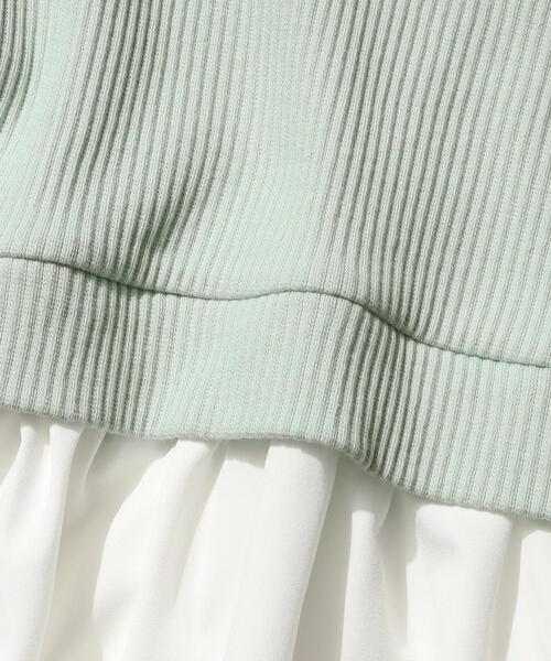 SHOO・LA・RUE（シューラルー）の「◆【110-140cm】フリルベストドッキングプルオーバー（Tシャツ/カットソー・キッズ・ライトグリーン/ブラック・14/13/12/11）」の9枚目の写真