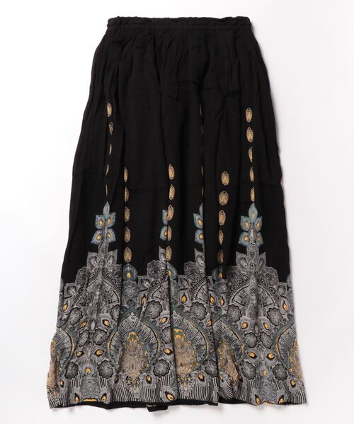 チャイハネ（チャイハネ）の「【チャイハネ】ジュピラロングスカート（スカート・レディース・オレンジ/ホワイト/パープル/ターコイズブルー/ブラック/イエロー/グリーン/ピンク・FREE）」の10枚目の写真