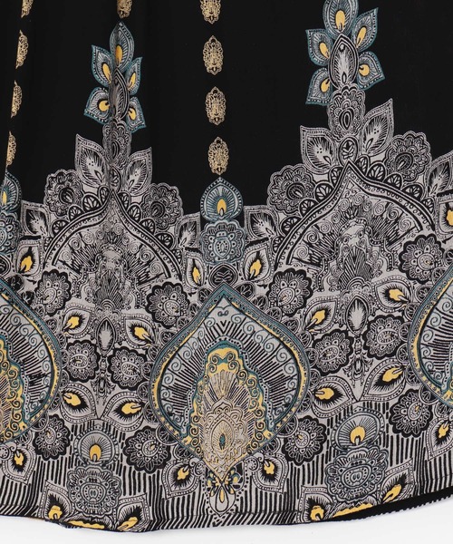 チャイハネ（チャイハネ）の「【チャイハネ】ジュピラロングスカート（スカート・レディース・オレンジ/ホワイト/パープル/ターコイズブルー/ブラック/イエロー/グリーン/ピンク・FREE）」の9枚目の写真