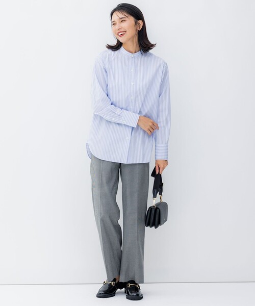 23区(ニジュウサンク)の「【洗える】チェックストレッチ ワイドパンツ(その他パンツ・レディース・ダークブラウン系3/ブラック系3・40/36/42/38)」の5枚目の写真